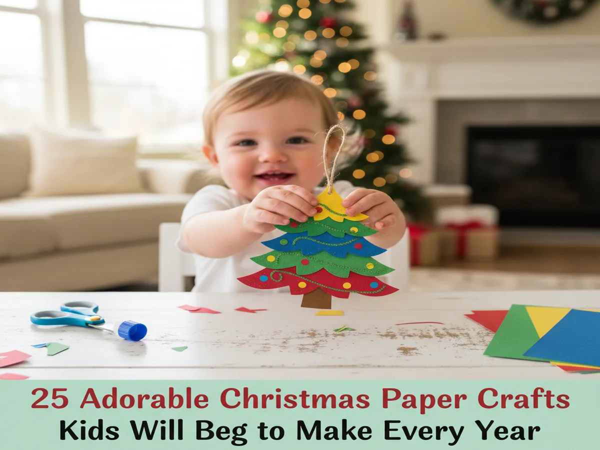 25 Adorable Christmas Paper Crafts Kids Will Beg to Make Every Year