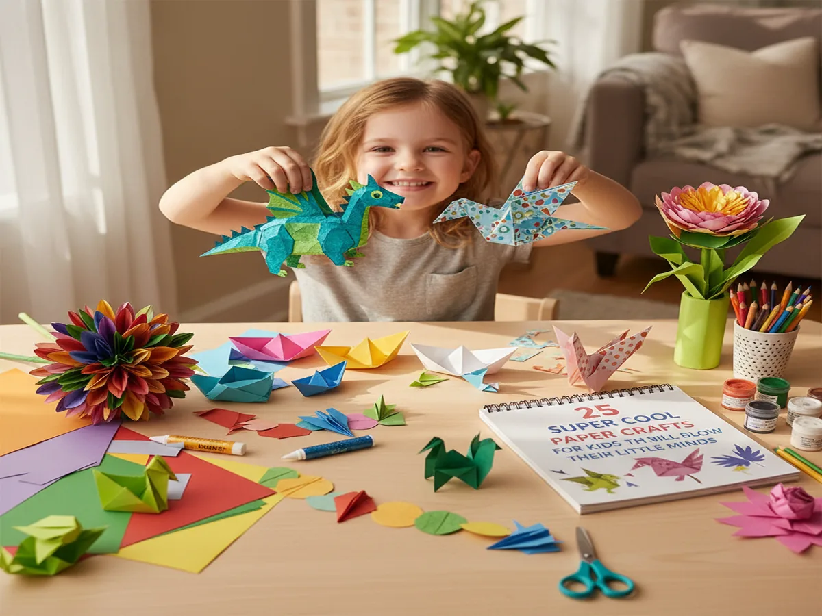 25 Super Cool Paper Crafts for Kids That Will Blow Their Little Minds