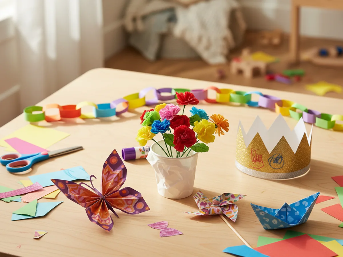 20 Easy Crafts to Do at Home with Paper