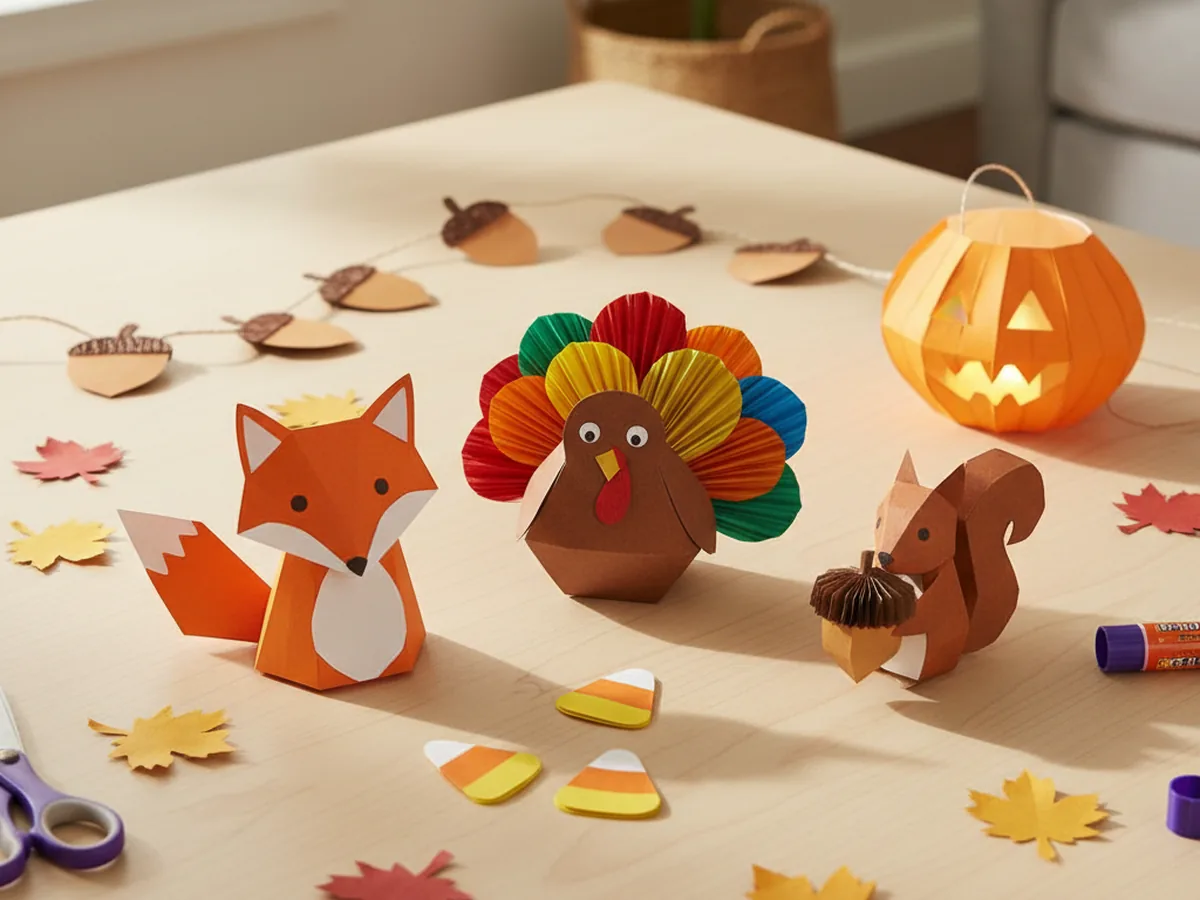 20 Easy Fall Construction Paper Crafts for Kids