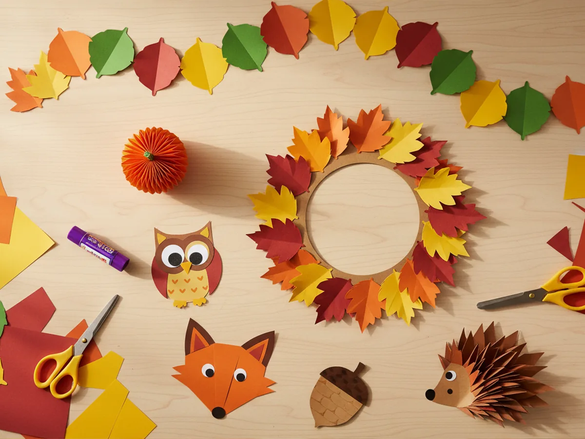 20 Fun Fall Paper Crafts for Kids