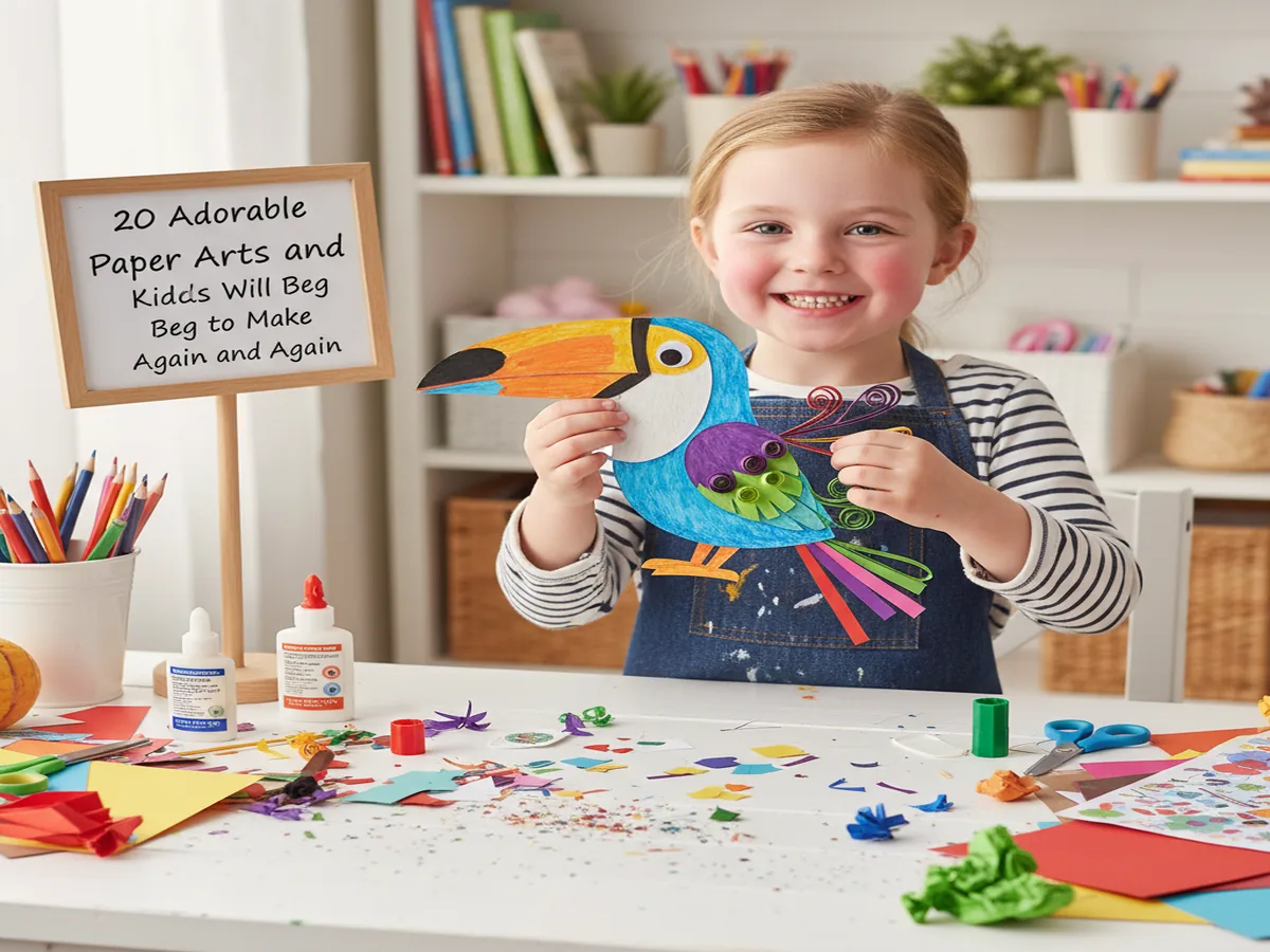 20 Adorable Paper Arts and Crafts Kids Will Beg to Make Again and Again
