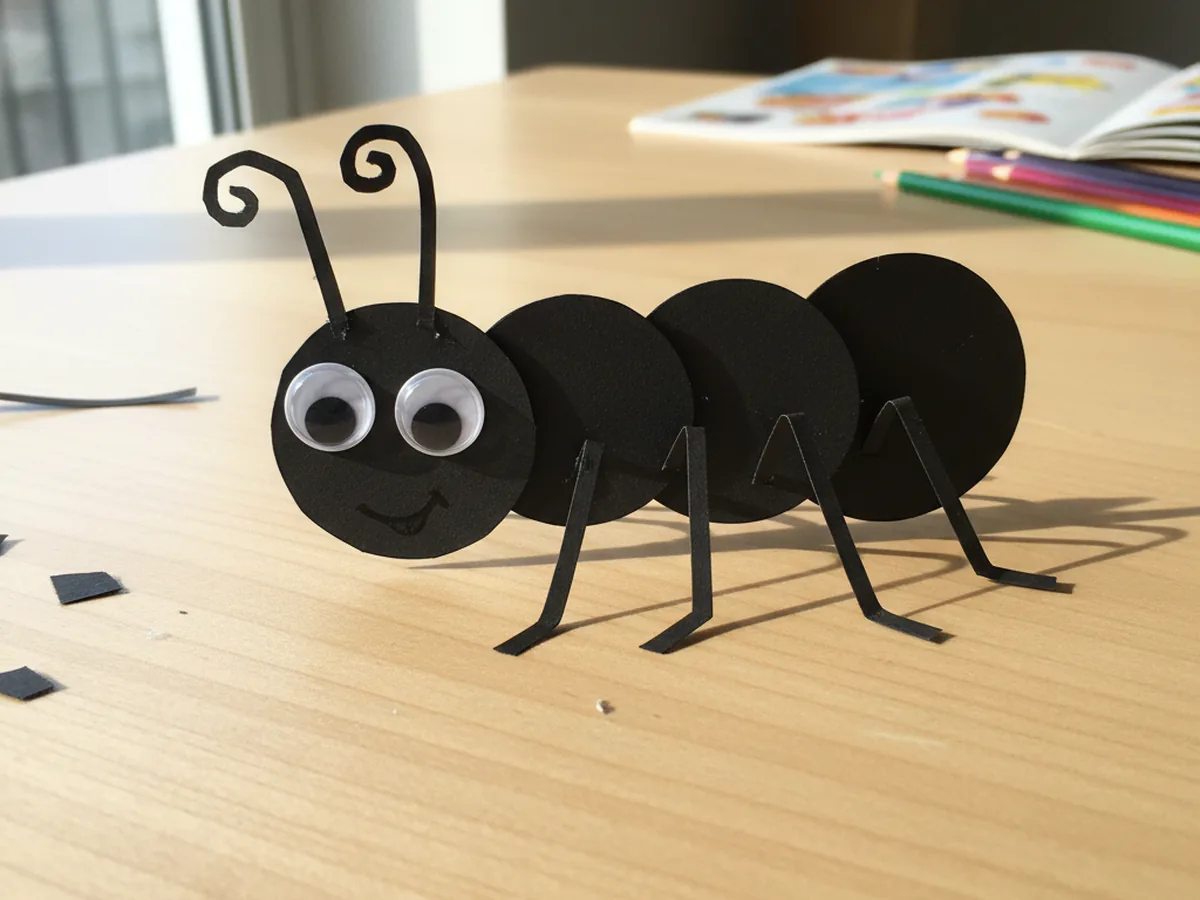 Easy Paper Craft Ant for Kids in 6 Simple Steps