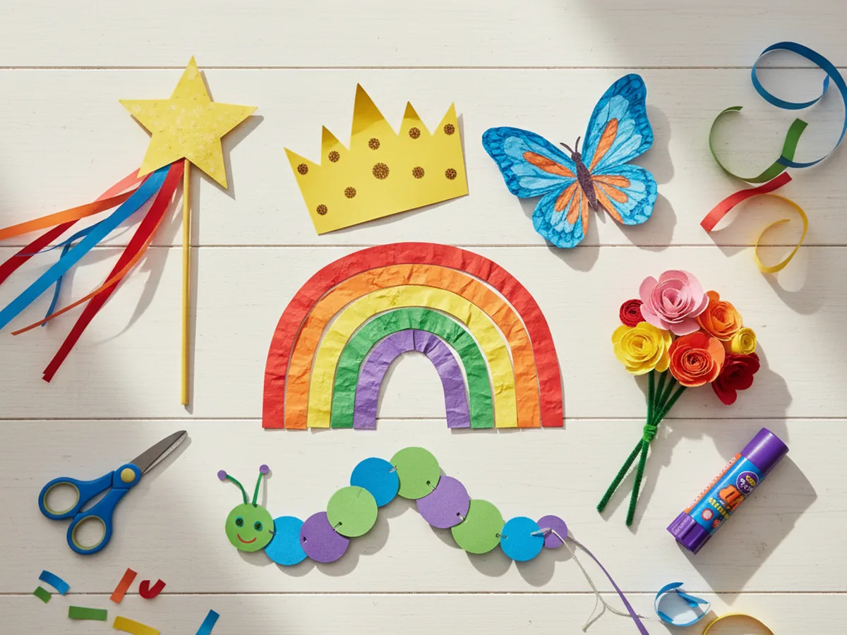 20 Easy Paper Crafts Ideas for Kids