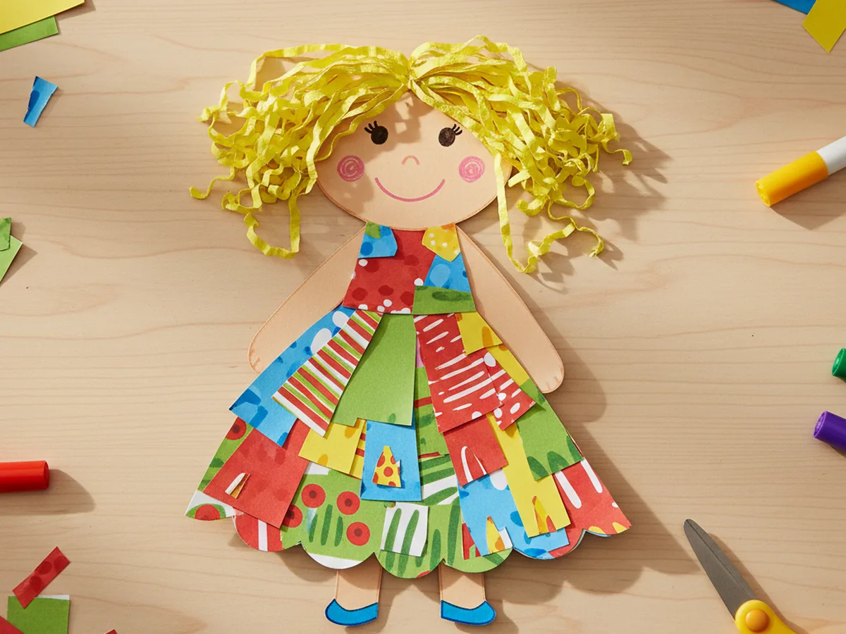 Paper Doll Craft for Kids: Easy Tutorial