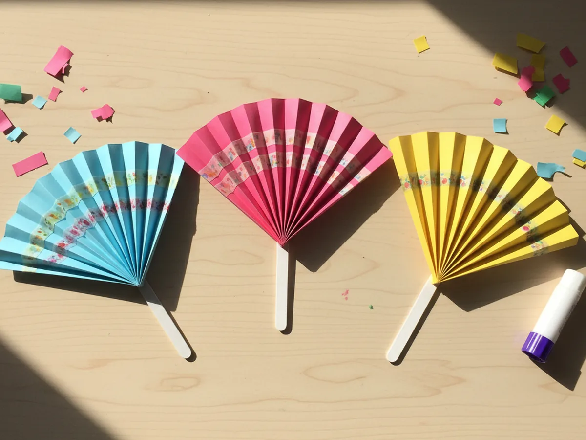 Paper Fan Craft for Kids: Easy Step-by-Step Tutorial