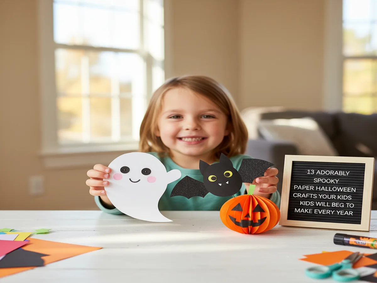 13 Adorably Spooky Paper Halloween Crafts Your Kids Will Beg to Make Every Year
