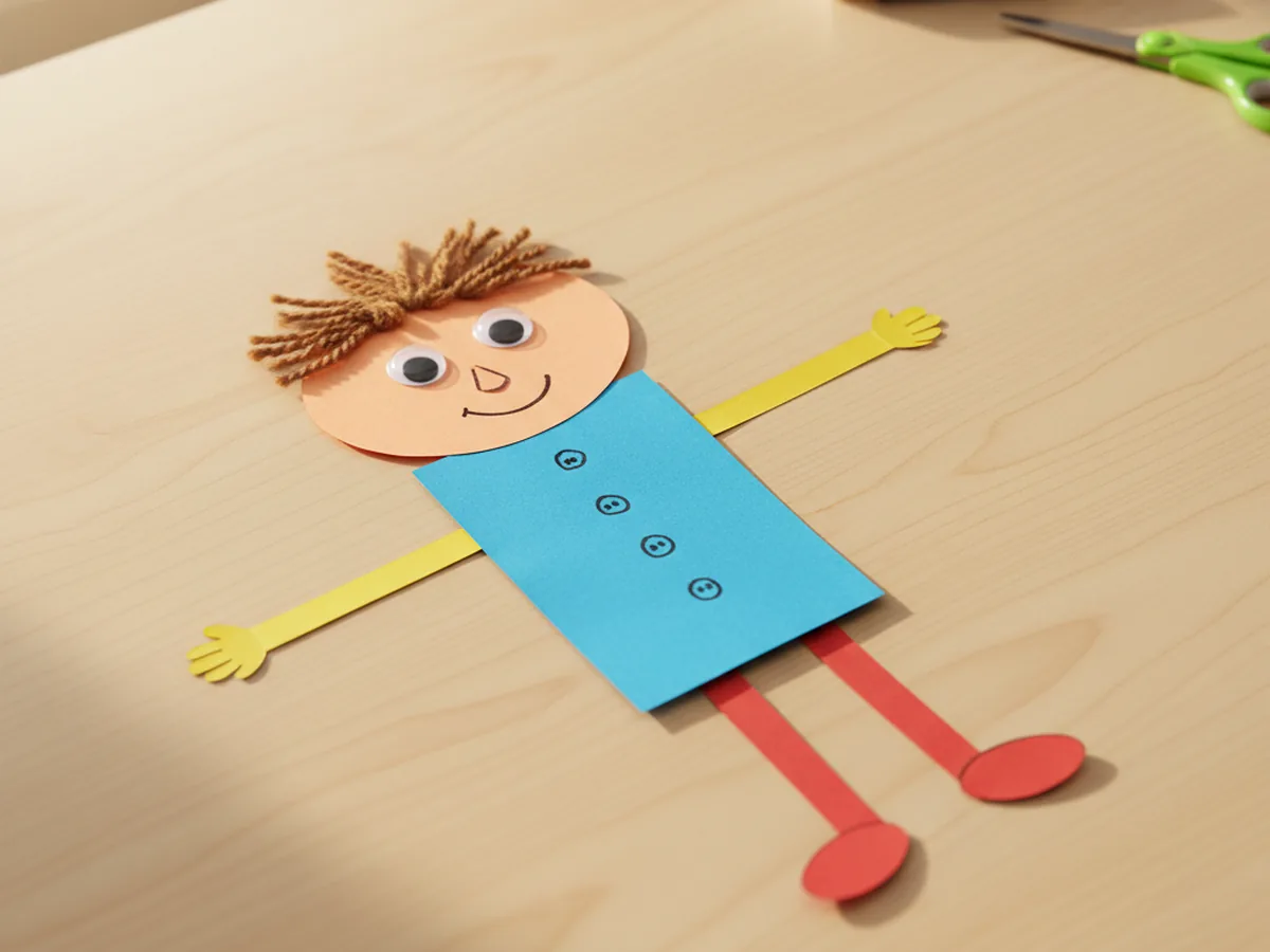 Easy Paper Person Craft for Kids (Step by Step)