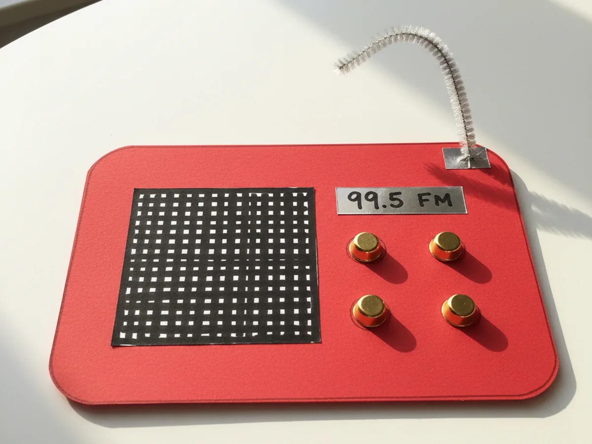 Easy Radio Paper Craft for Kids (6 Easy Steps)