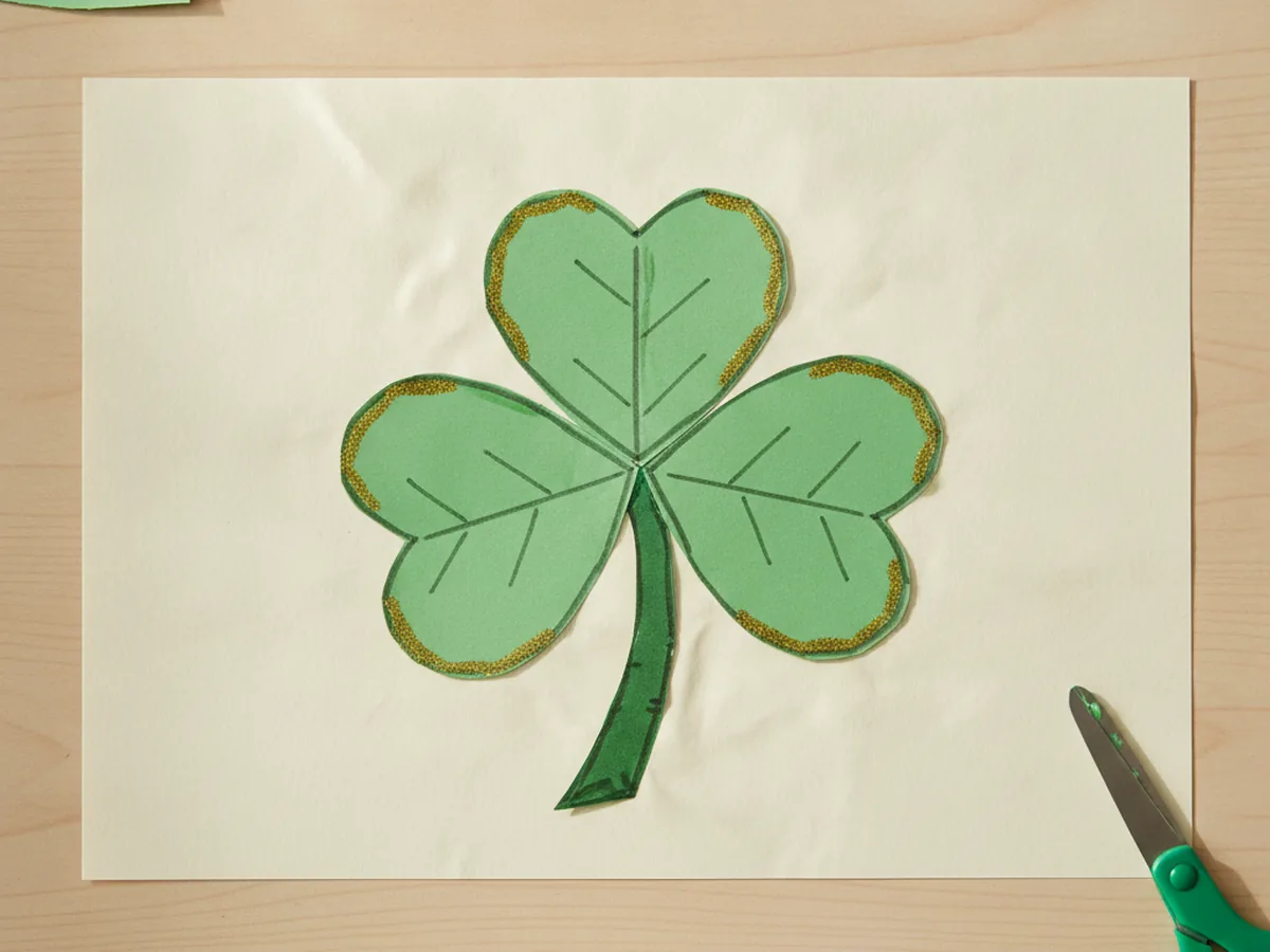 Shamrock Paper Craft for Kids: An Easy St. Patrick's Day Project