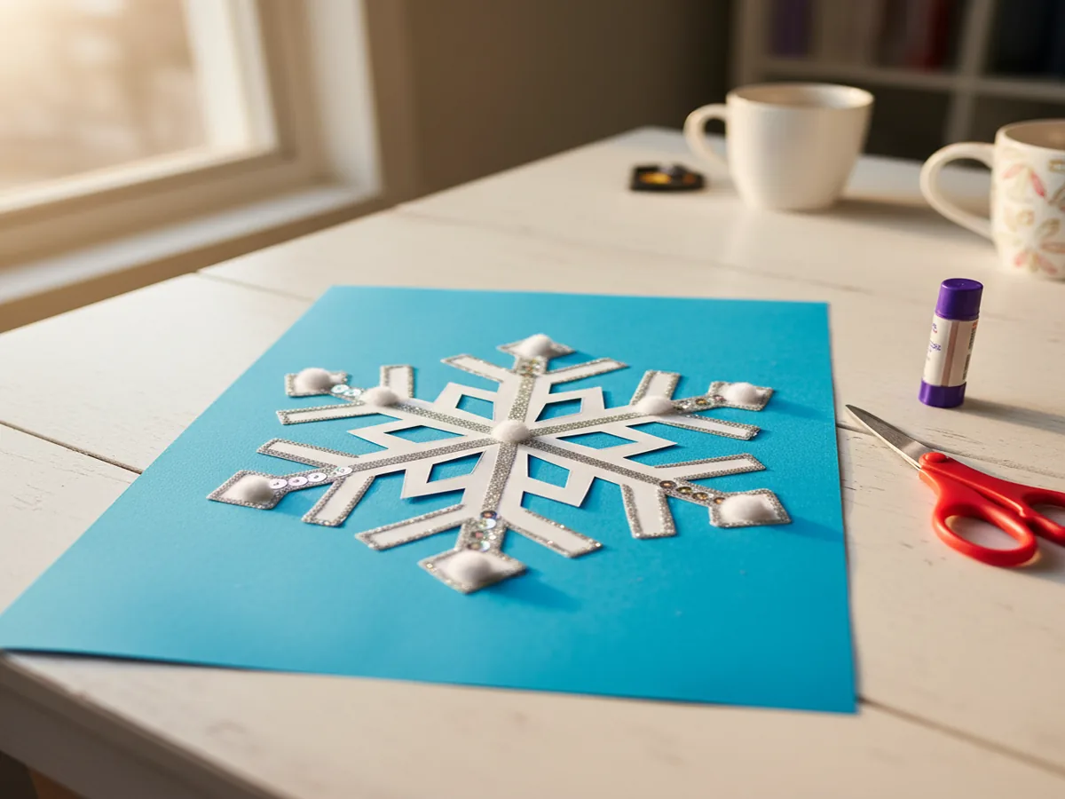 Magical Snowflake Paper Craft for Kids – Easy Winter Fun They'll Want to Make Again and Again!
