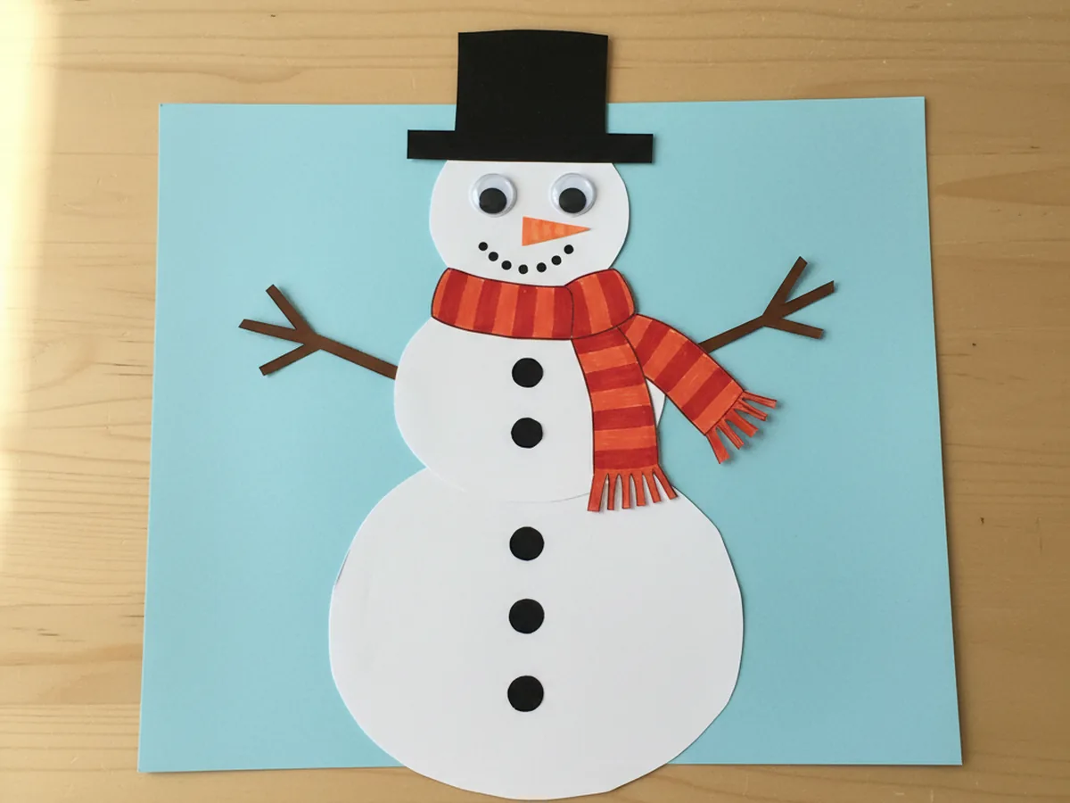 How to Make a Snowman Paper Craft with Your Kids